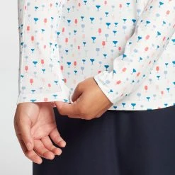 Lady Hagen Women's Printed UV 1/4 Zip Golf Pullover Golf Tee Convo Periwinkle 11 Lady Hagen Women's Printed UV 1/4 Zip Golf Pullover Golf Tee Convo Periwinkle -Golf Apparel Shop unnamed file 1213