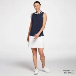 Lady Hagen Women's Pique Rib Trim Sleeveless Golf Polo White/black -Golf Apparel Shop unnamed file 1239
