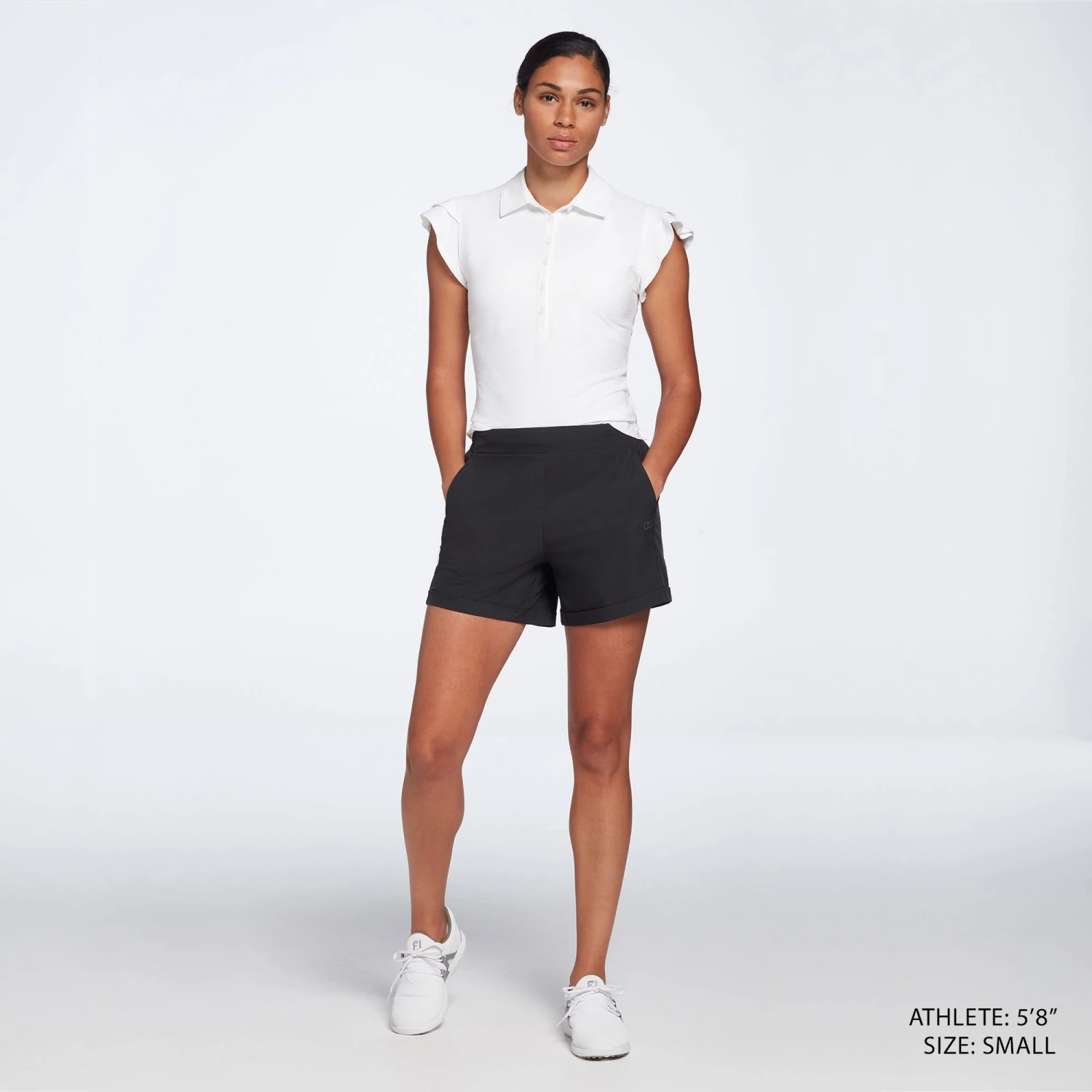 CALIA Women's Golf 5" On The Fly Short Pure Black 4 CALIA Women's Golf 5" On The Fly Short Pure Black - Image 2