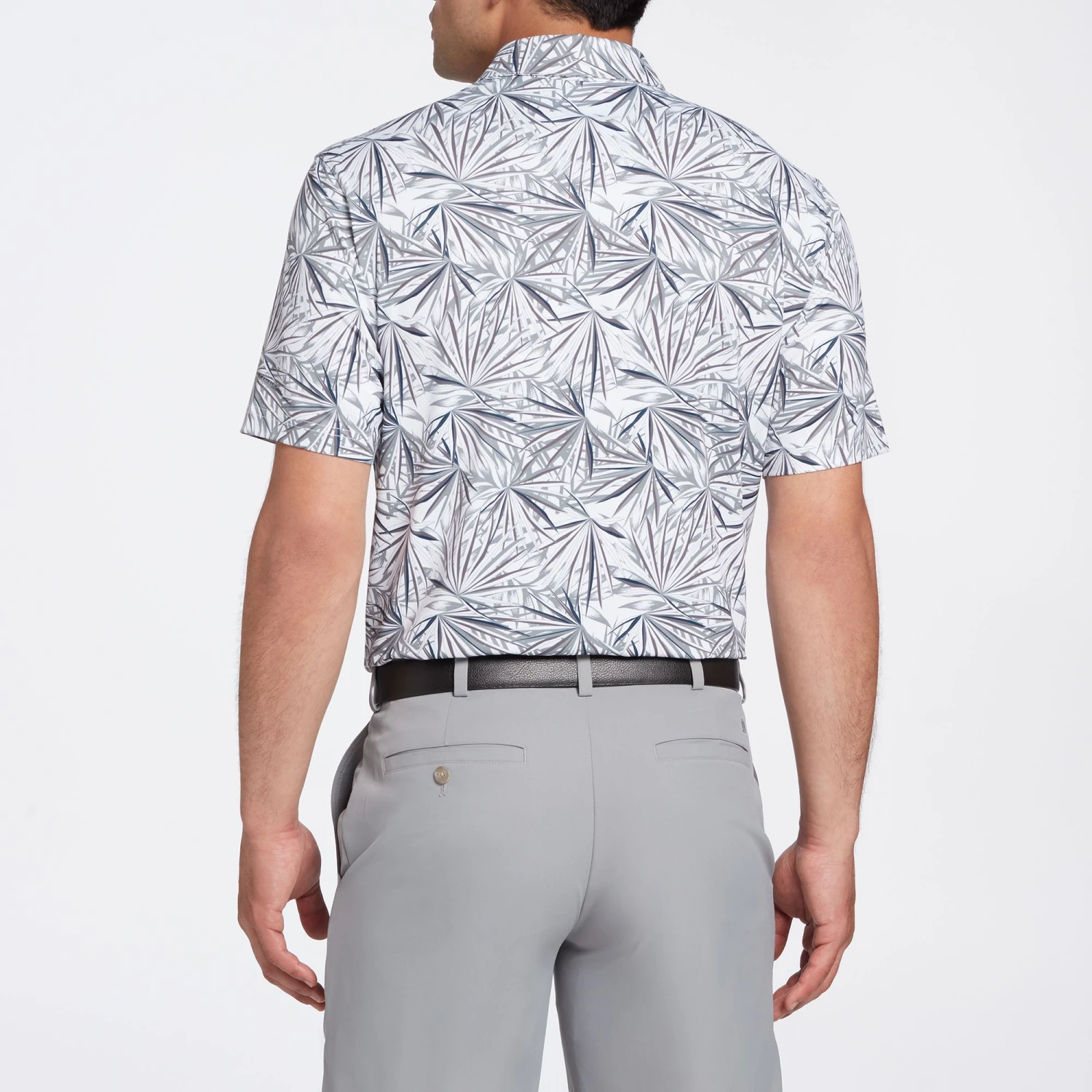 Walter Hagen Men's Perfect 11 Agave Golf Polo Agve Blchd Cyan/mali Blue 6 Walter Hagen Men's Perfect 11 Agave Golf Polo Agve Blchd Cyan/mali Blue - Image 4