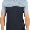 TravisMathew Men's Chock A Block Golf Polo Faded Denim -Golf Apparel Shop unnamed file 1291