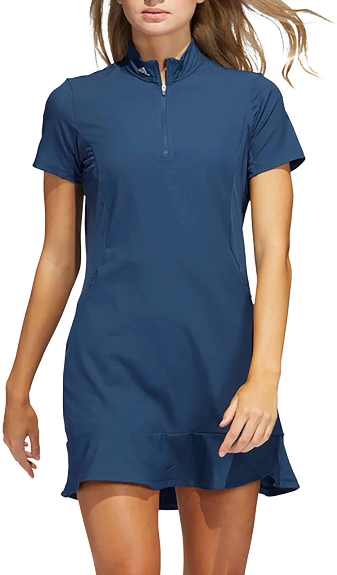 Adidas Women's Short Sleeve Primeblue Golf Dress Crew Navy 3 Adidas Women's Short Sleeve Primeblue Golf Dress Crew Navy