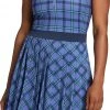 Lady Hagen Women's Pleated Sleeveless Golf Dress Clubhouse Plaid Blue -Golf Apparel Shop unnamed file 1321