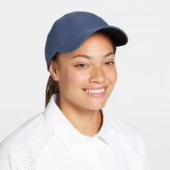 CALIA Women's Golf Perforated Ponytail Cap Slate Grey