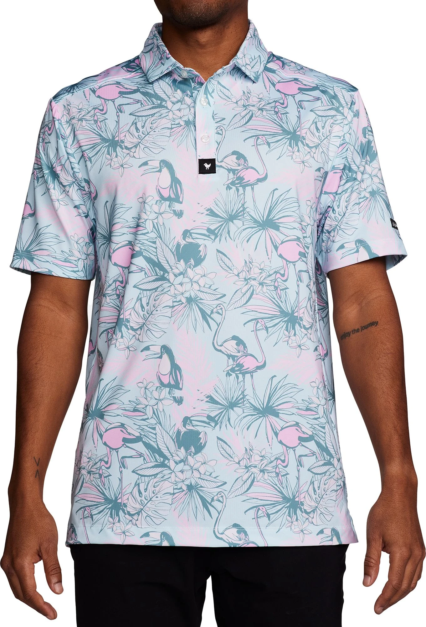 Bad Birdie Men's Bird Watch Golf Polo 3 Bad Birdie Men's Bird Watch Golf Polo