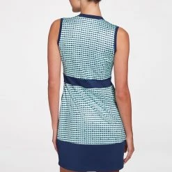 Lady Hagen Women's Colorblock Sleeveless Golf Dress Retro Geo Celestial Mint -Golf Apparel Shop unnamed file 1405