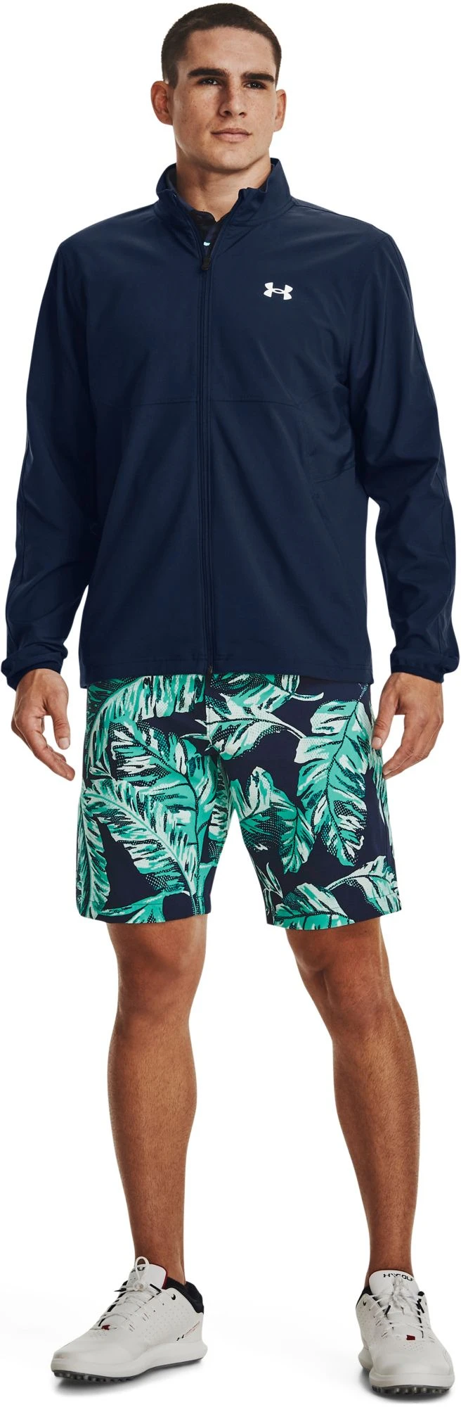 Under Armour Men's Drive Printed Golf Shorts Galaxy Black/black 4 Under Armour Men's Drive Printed Golf Shorts Galaxy Black/black - Image 2