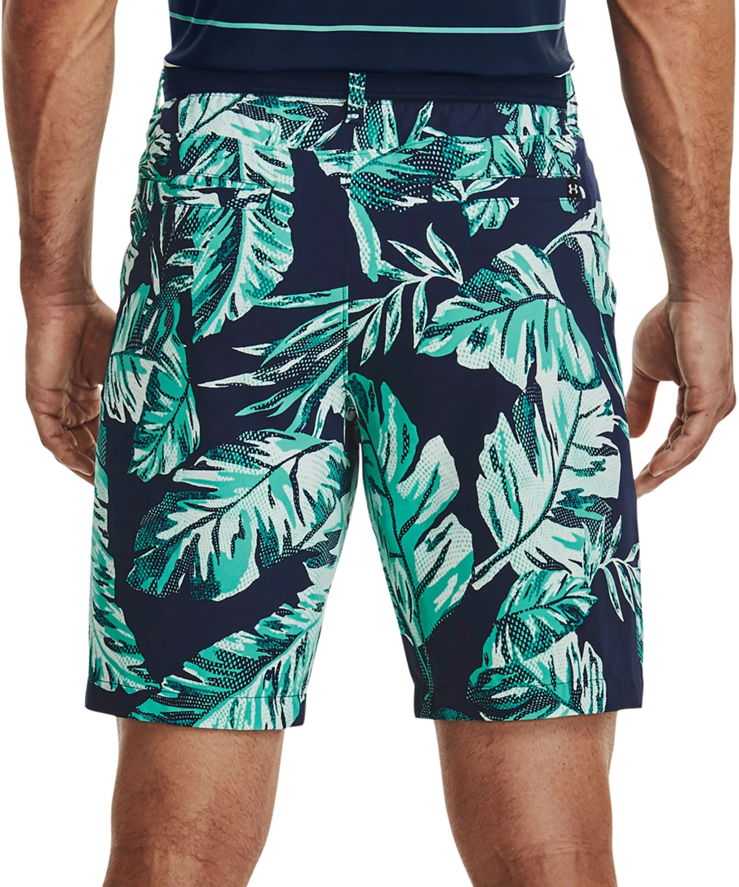 Under Armour Men's Drive Printed Golf Shorts Galaxy Black/black 5 Under Armour Men's Drive Printed Golf Shorts Galaxy Black/black - Image 3
