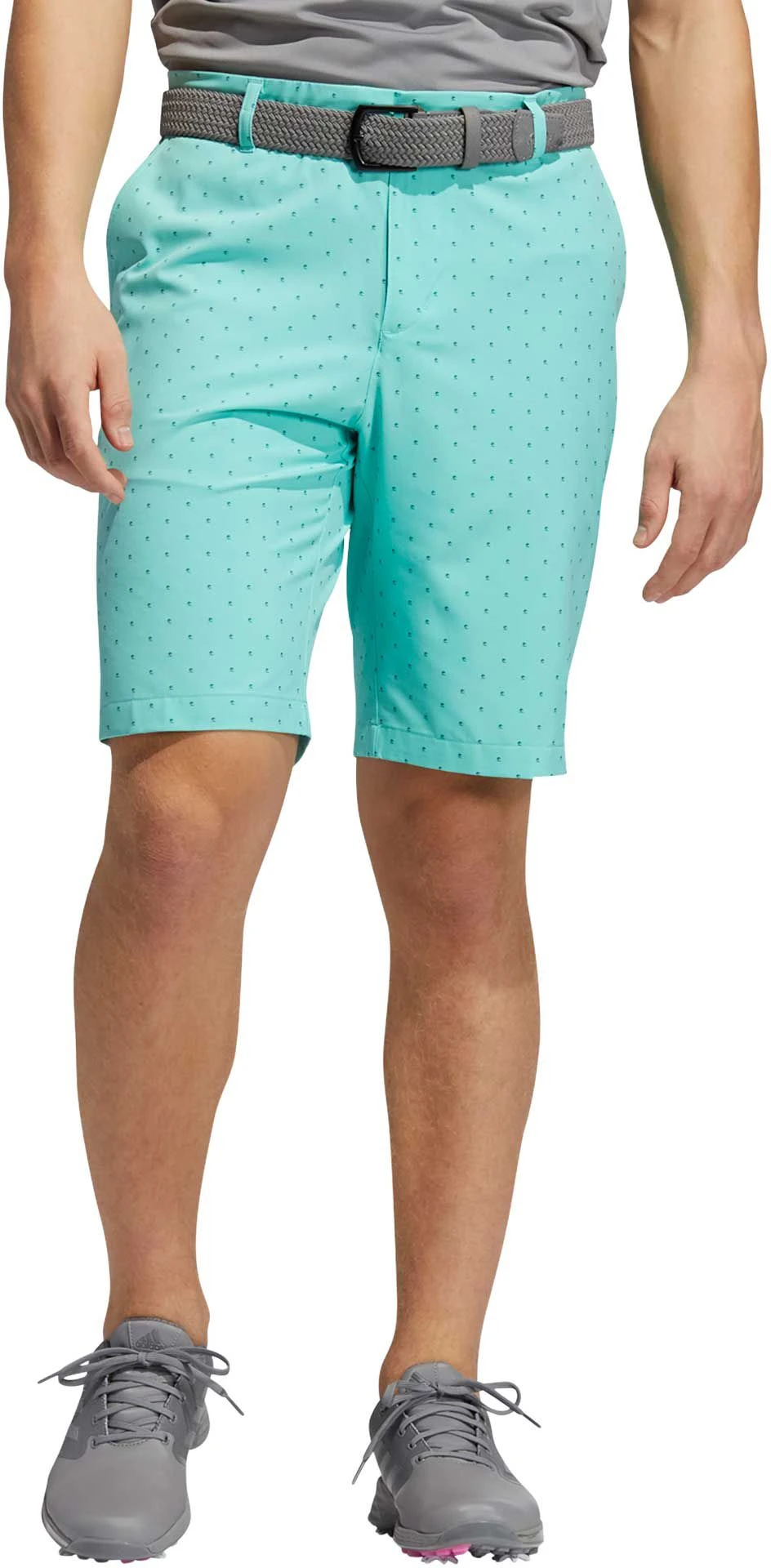 Adidas Men's Ultimate365 Pine Print 10.5" Golf Shorts Acid Mint 3 Adidas Men's Ultimate365 Pine Print 10.5" Golf Shorts Acid Mint