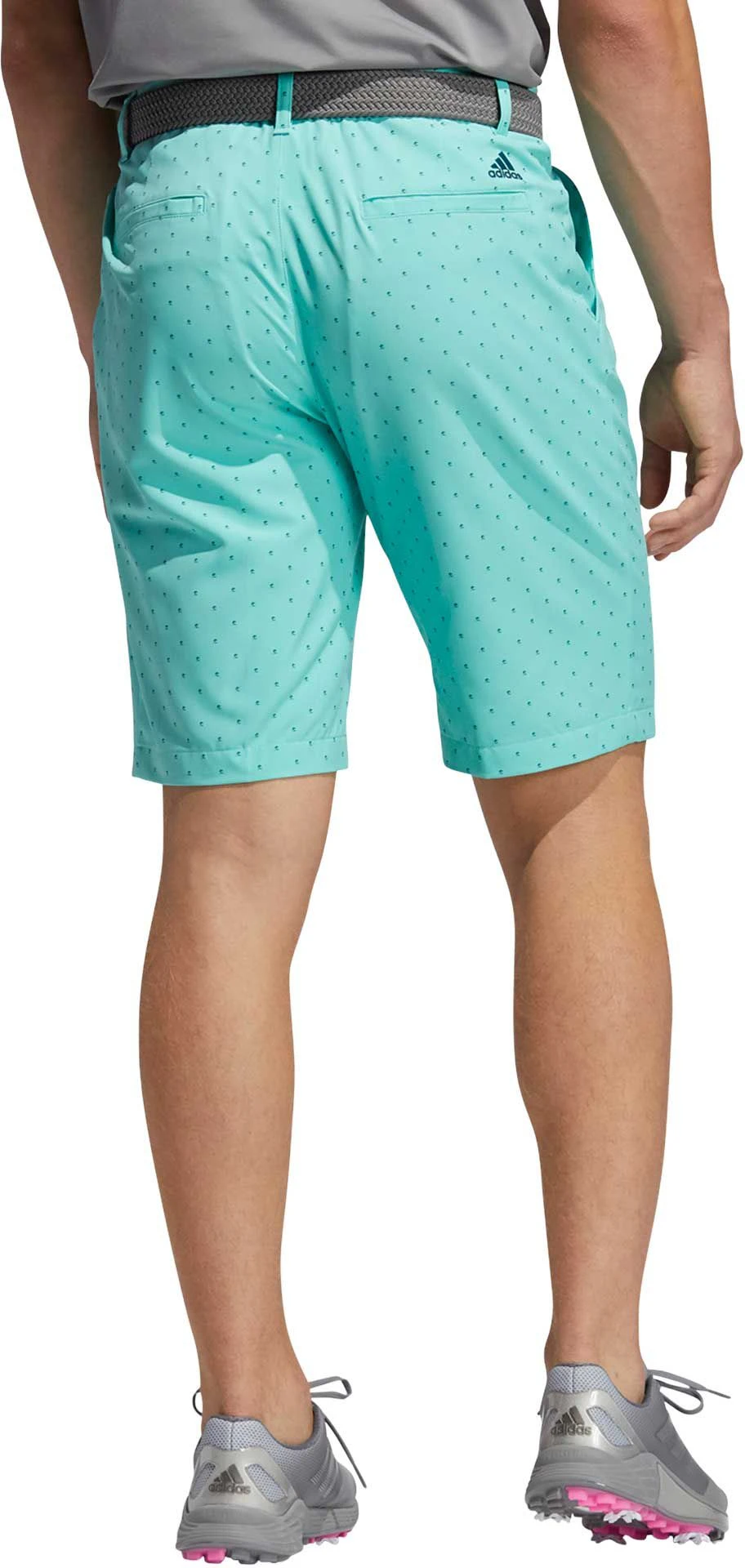 Adidas Men's Ultimate365 Pine Print 10.5" Golf Shorts Acid Mint 4 Adidas Men's Ultimate365 Pine Print 10.5" Golf Shorts Acid Mint - Image 2