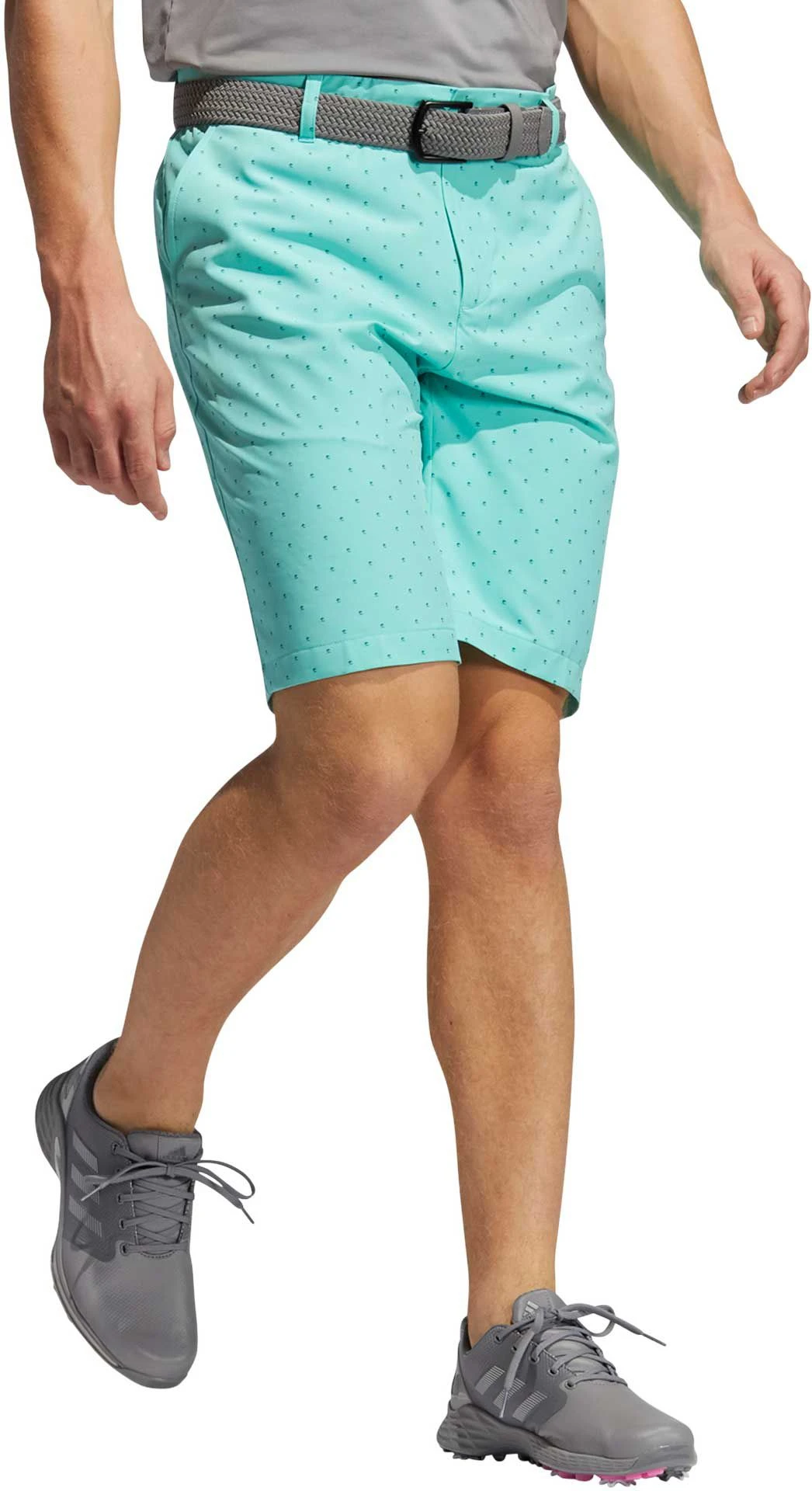 Adidas Men's Ultimate365 Pine Print 10.5" Golf Shorts Acid Mint 5 Adidas Men's Ultimate365 Pine Print 10.5" Golf Shorts Acid Mint - Image 3