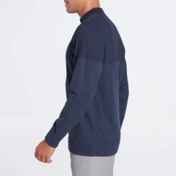 Walter Hagen Men's Perfect 11 1/4 Zip Sweater Htr Navy/lighter Htr Navy 9 Walter Hagen Men's Perfect 11 1/4 Zip Sweater Htr Navy/lighter Htr Navy -Golf Apparel Shop unnamed file 1489