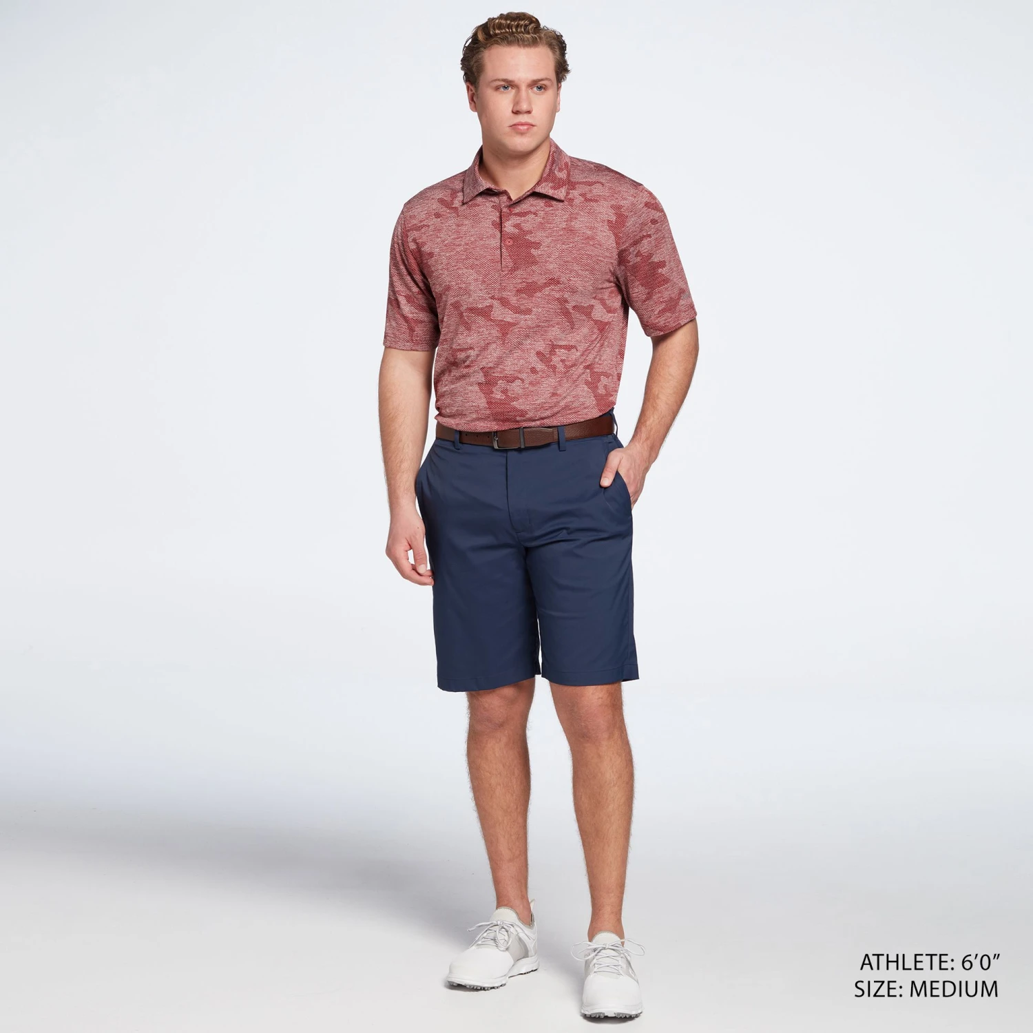 Walter Hagen Men's Perfect 11 Jacquard Golf Polo Black 4 Walter Hagen Men's Perfect 11 Jacquard Golf Polo Black - Image 2