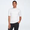 CALIA Women's Golf Ribbed Mock Neck Elbow Sleeve Polo Pure White 2 CALIA Women's Golf Ribbed Mock Neck Elbow Sleeve Polo Pure White -Golf Apparel Shop unnamed file 1503