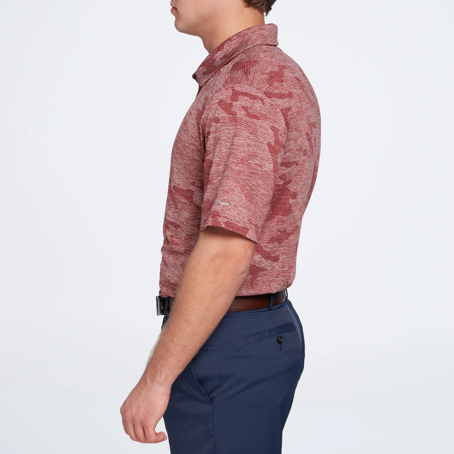 Walter Hagen Men's Perfect 11 Jacquard Golf Polo Black 6 Walter Hagen Men's Perfect 11 Jacquard Golf Polo Black - Image 4