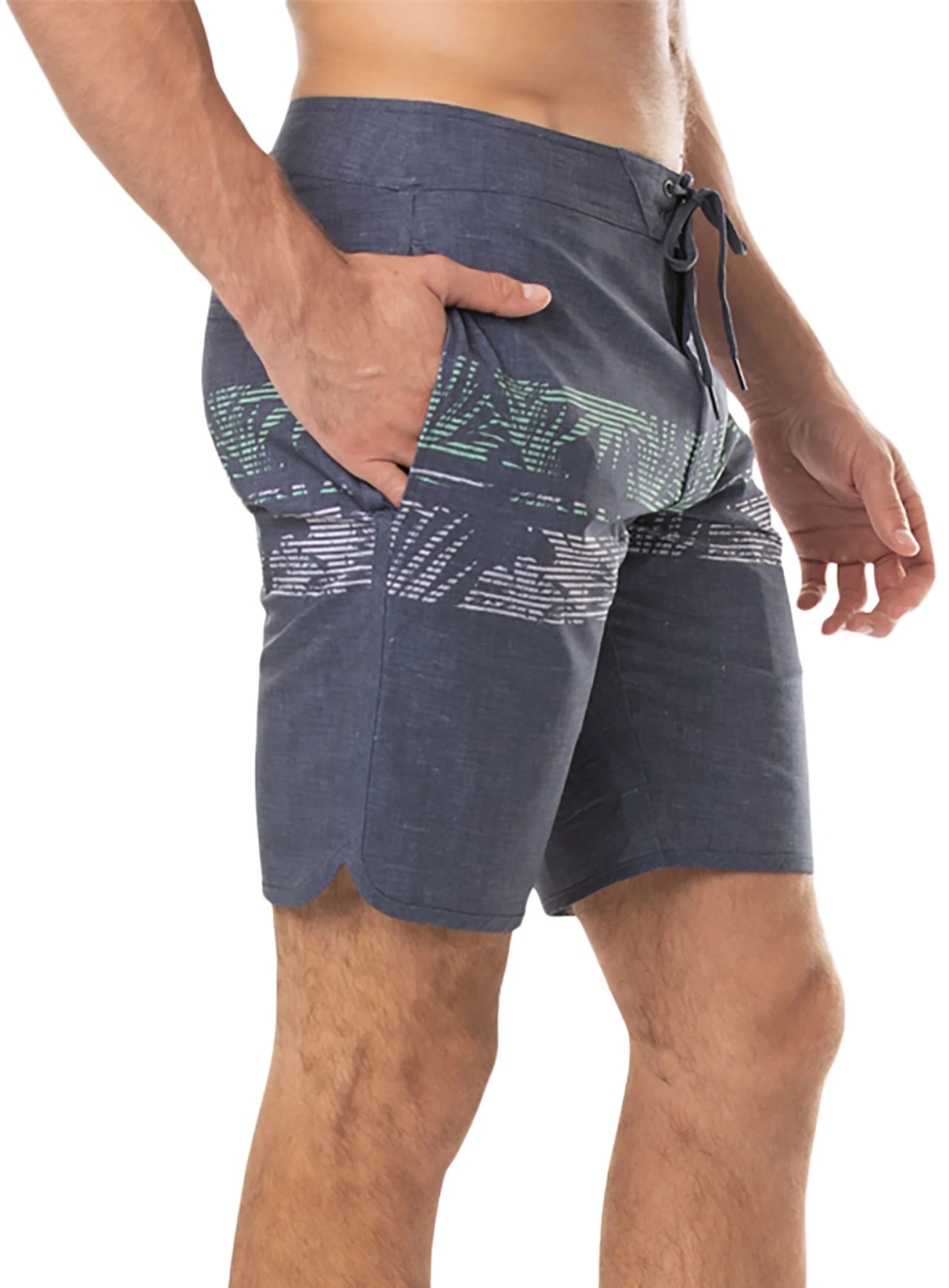 TravisMathew Men's Parked The Shark Golf Shorts Heather Insignia 5 TravisMathew Men's Parked The Shark Golf Shorts Heather Insignia - Image 3