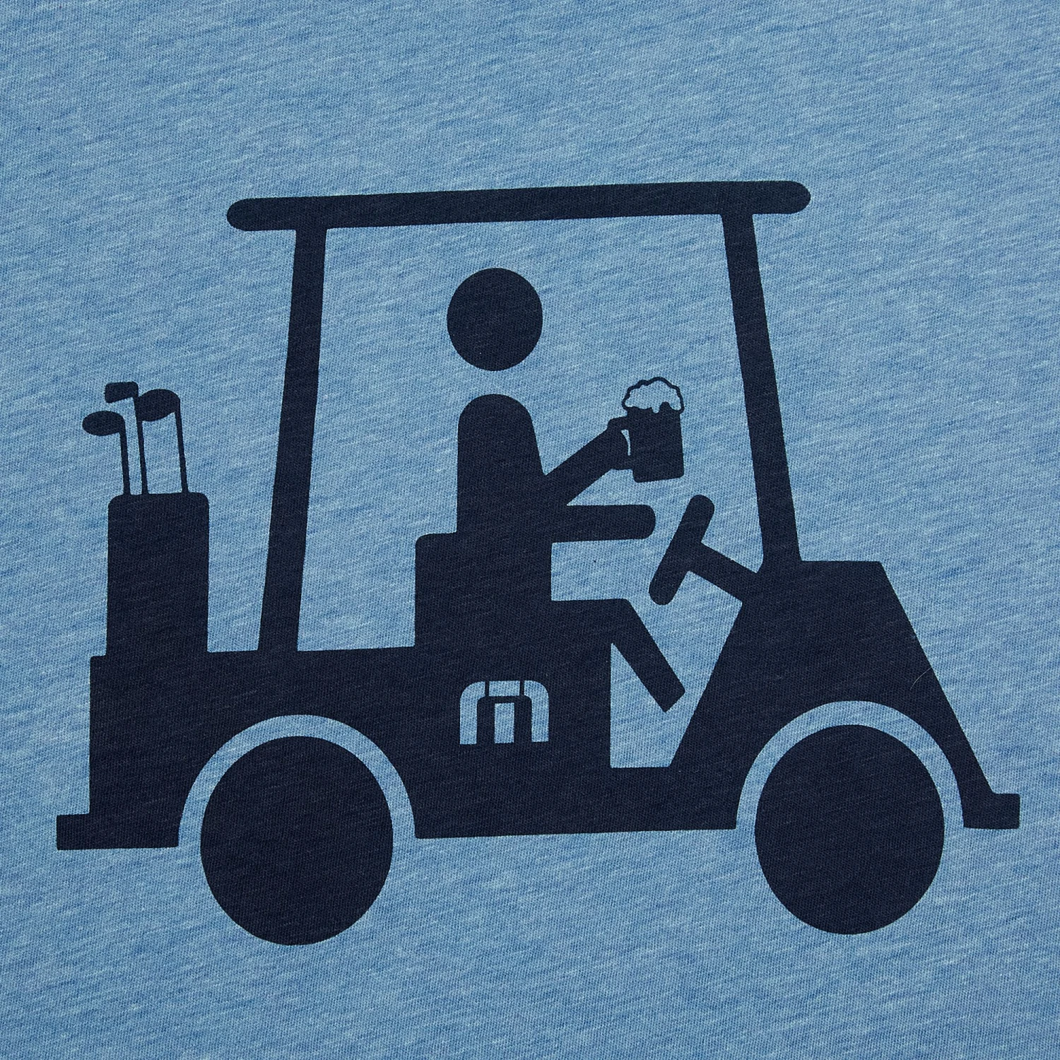 TravisMathew Mapes T-Shirt For Men Heather Blue 5 TravisMathew Mapes T-Shirt For Men Heather Blue - Image 3