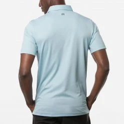 TravisMathew Men's Even Money Golf Polo Heather Delphinium -Golf Apparel Shop unnamed file 1634