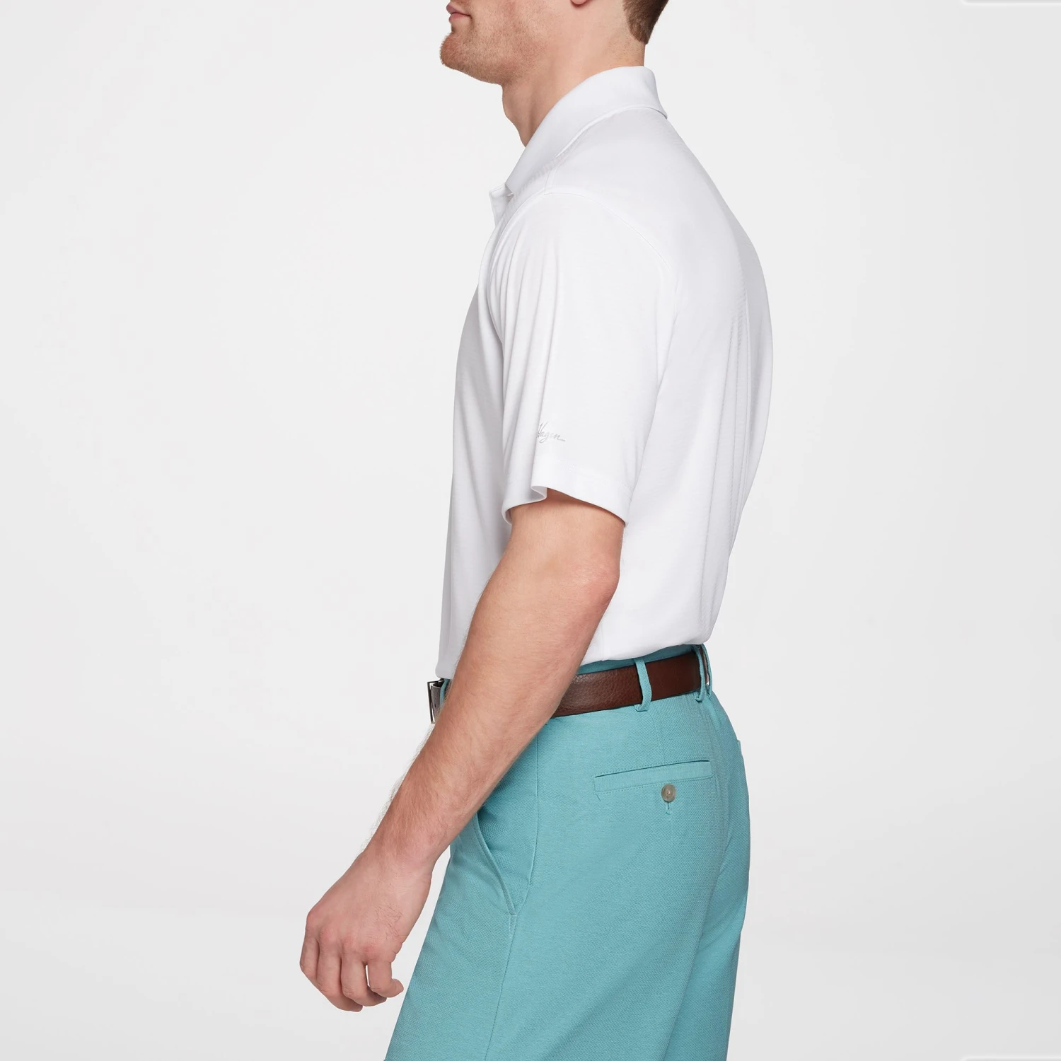 Walter Hagen Men's Essentials Stripe Golf Polo New Cobalt/new Cobalt Wht 6 Walter Hagen Men's Essentials Stripe Golf Polo New Cobalt/new Cobalt Wht - Image 4