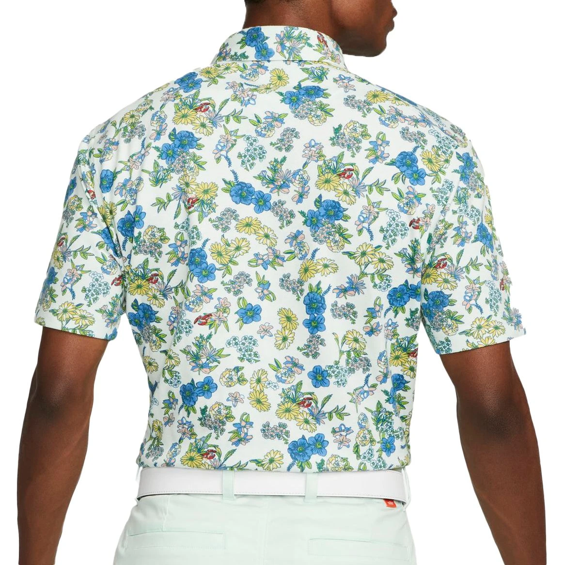 Nike Men's Dri-FIT Player Floral Golf Polo Barely Green 4 Nike Men's Dri-FIT Player Floral Golf Polo Barely Green - Image 2