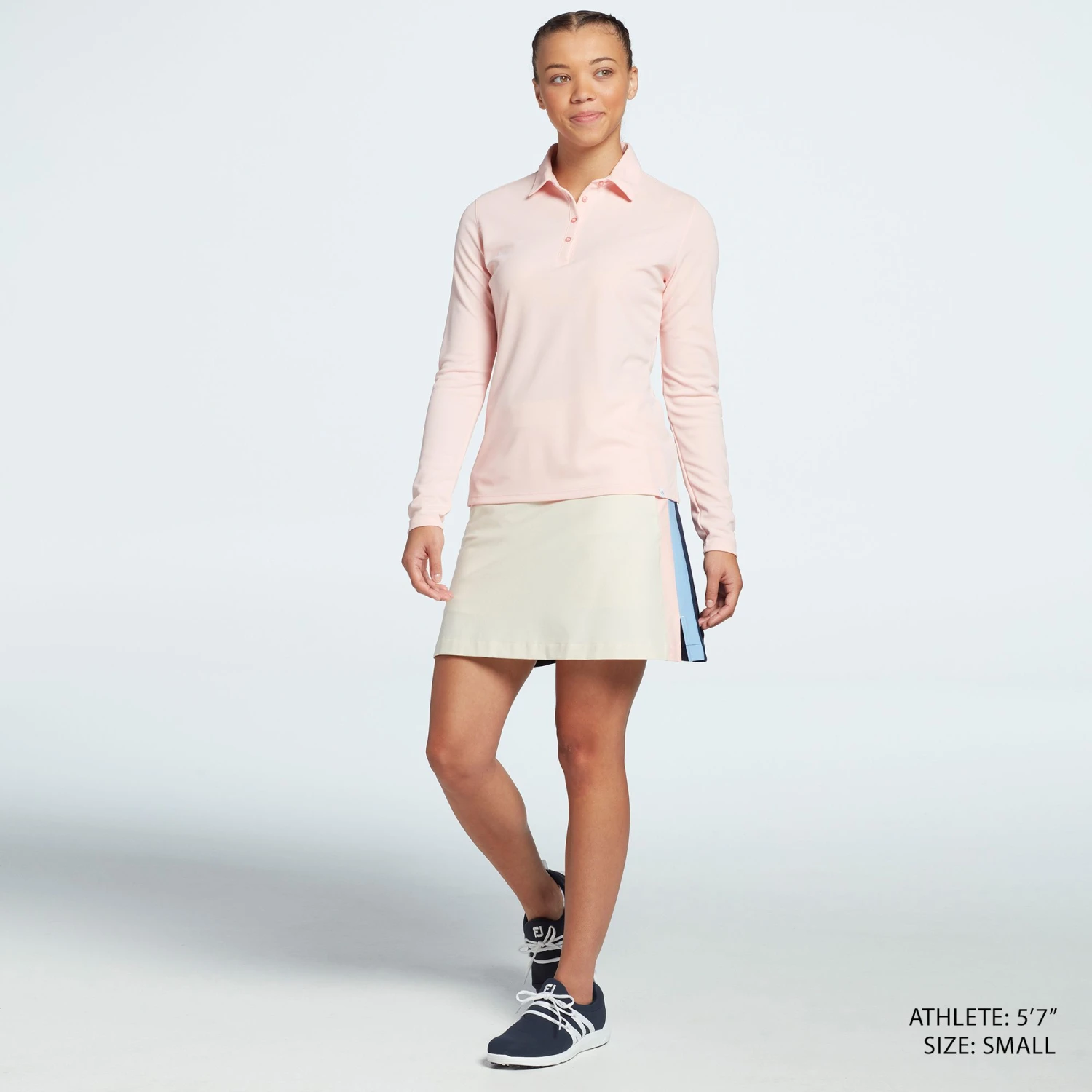 Lady Hagen Women's Side Stripe Woven 17'' Golf Skort Dark Navy 4 Lady Hagen Women's Side Stripe Woven 17'' Golf Skort Dark Navy - Image 2