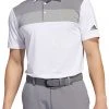 Adidas Men's Novelty Colorblock Primegreen Golf Polo White -Golf Apparel Shop unnamed file 1726
