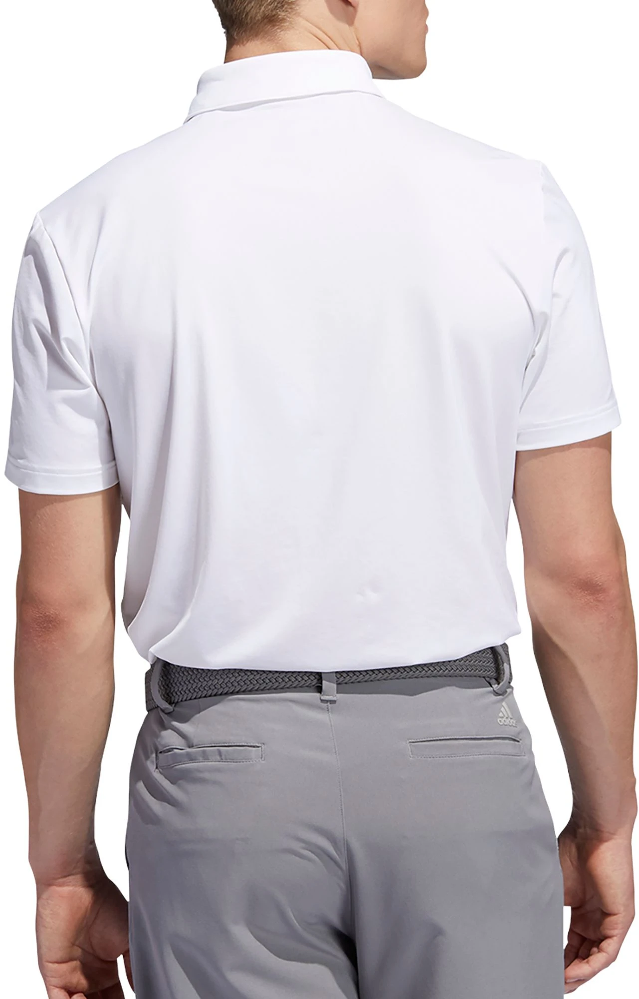 Adidas Men's Novelty Colorblock Primegreen Golf Polo White 4 Adidas Men's Novelty Colorblock Primegreen Golf Polo White - Image 2