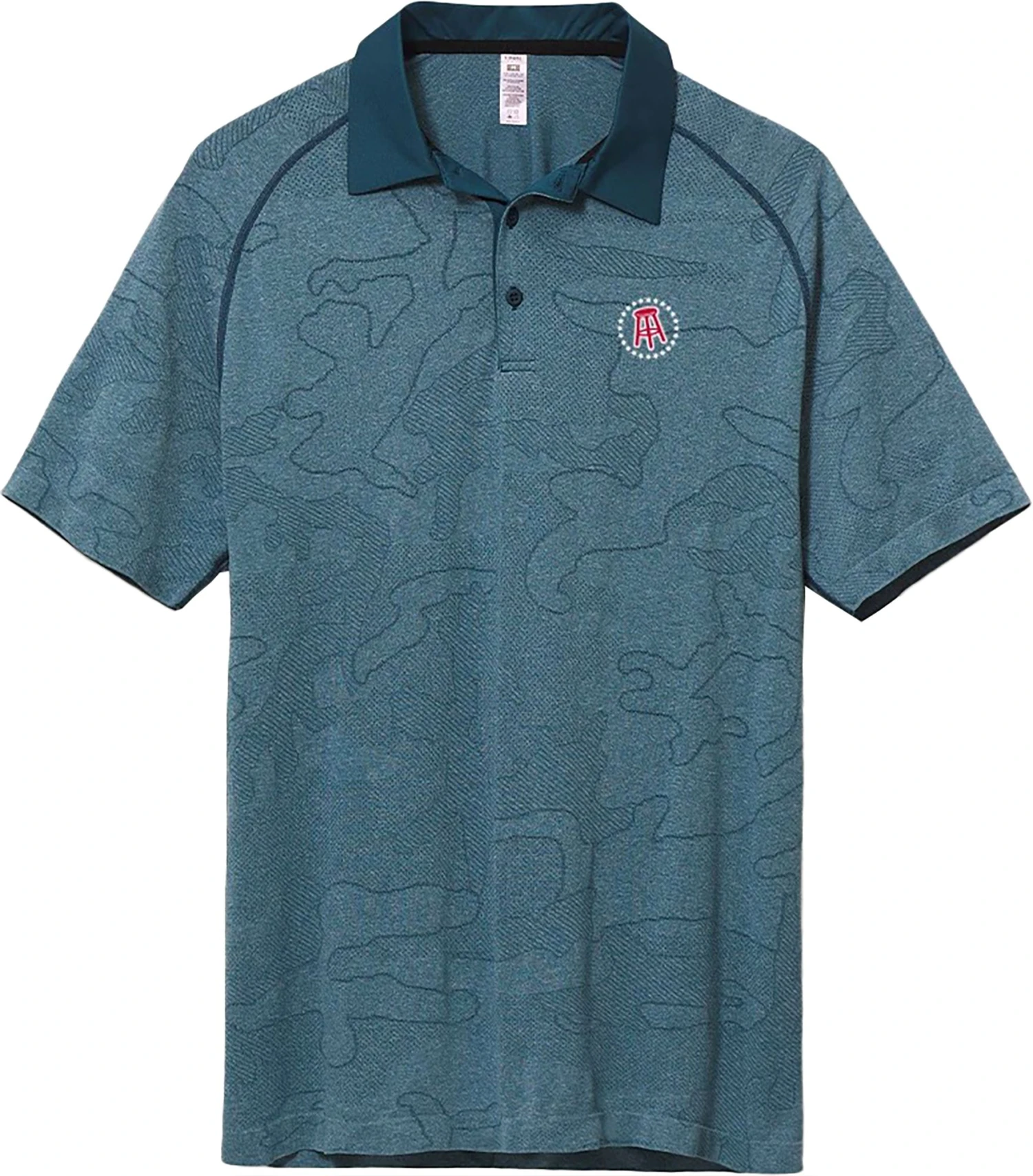 Barstool Sports X UNRL Men's Camo Golf Polo Red 3 Barstool Sports X UNRL Men's Camo Golf Polo Red