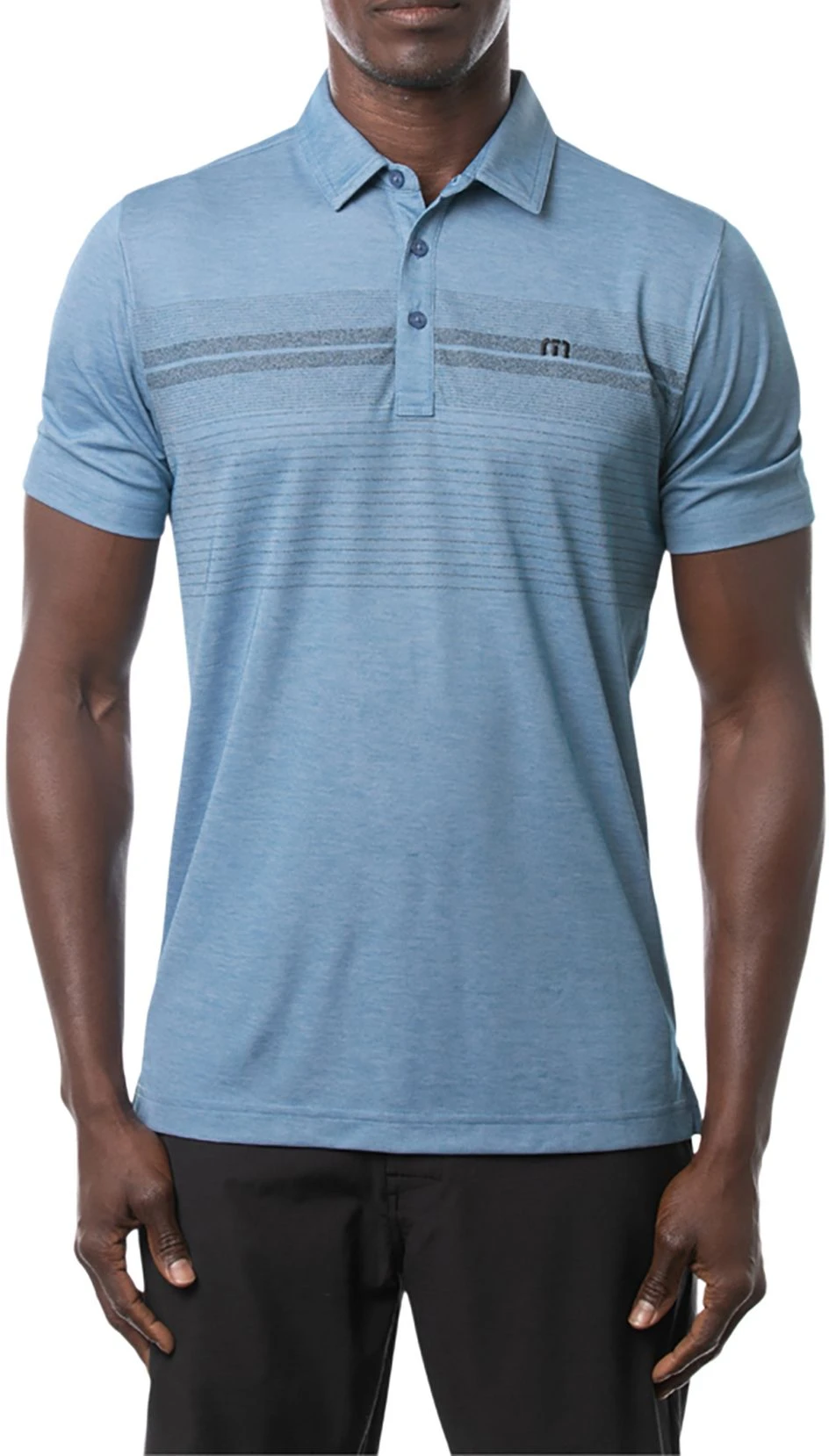 TravisMathew Men's Unprecedented Golf Polo Heather Blue Sapphir 3 TravisMathew Men's Unprecedented Golf Polo Heather Blue Sapphir