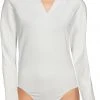 Slazenger Women's Long Sleeve Body Suit White Marble