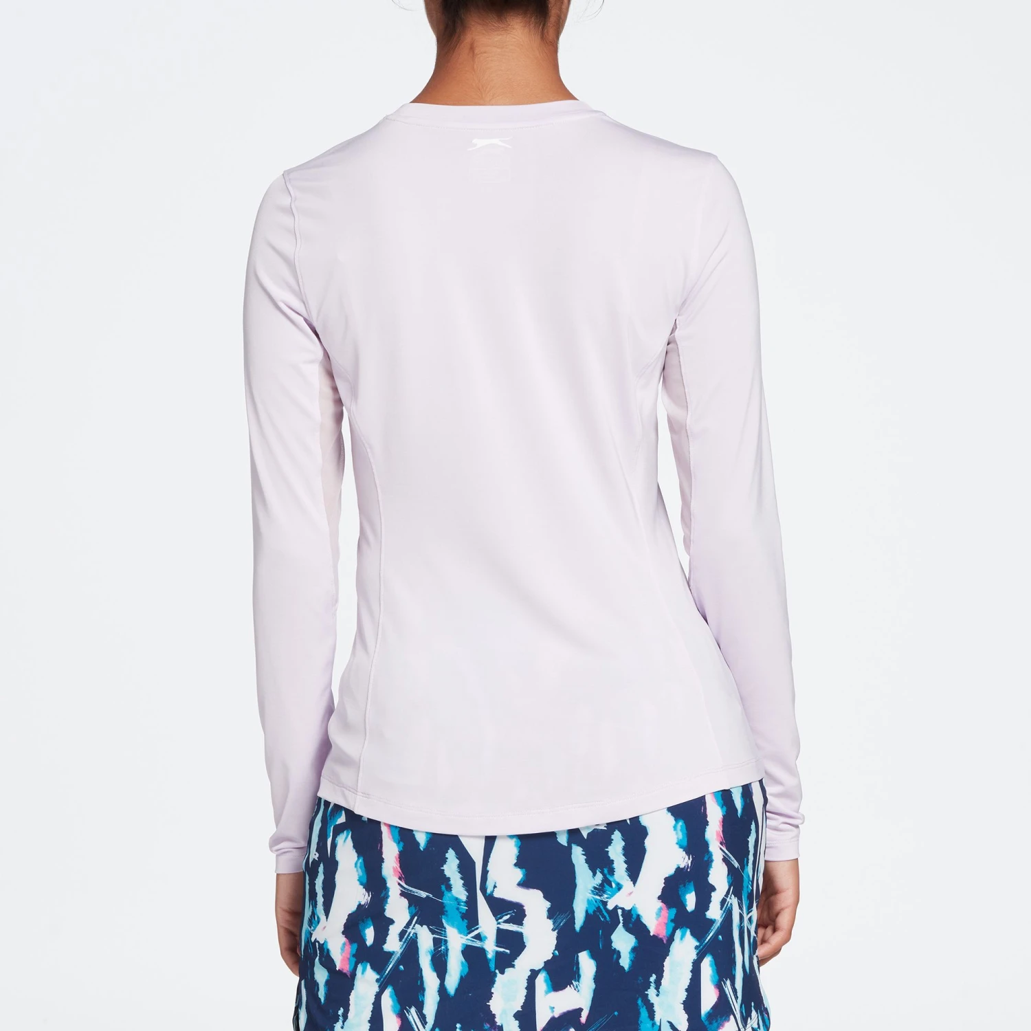 Slazenger Women's Solid UV Crew Long Sleeve Golf Shirt Purple Amethyst 4 Slazenger Women's Solid UV Crew Long Sleeve Golf Shirt Purple Amethyst - Image 2