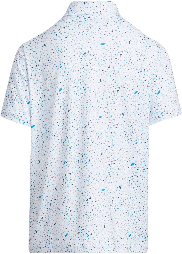 Adidas Boys' Flag Print Golf Polo Blue Rush 4 Adidas Boys' Flag Print Golf Polo Blue Rush - Image 2