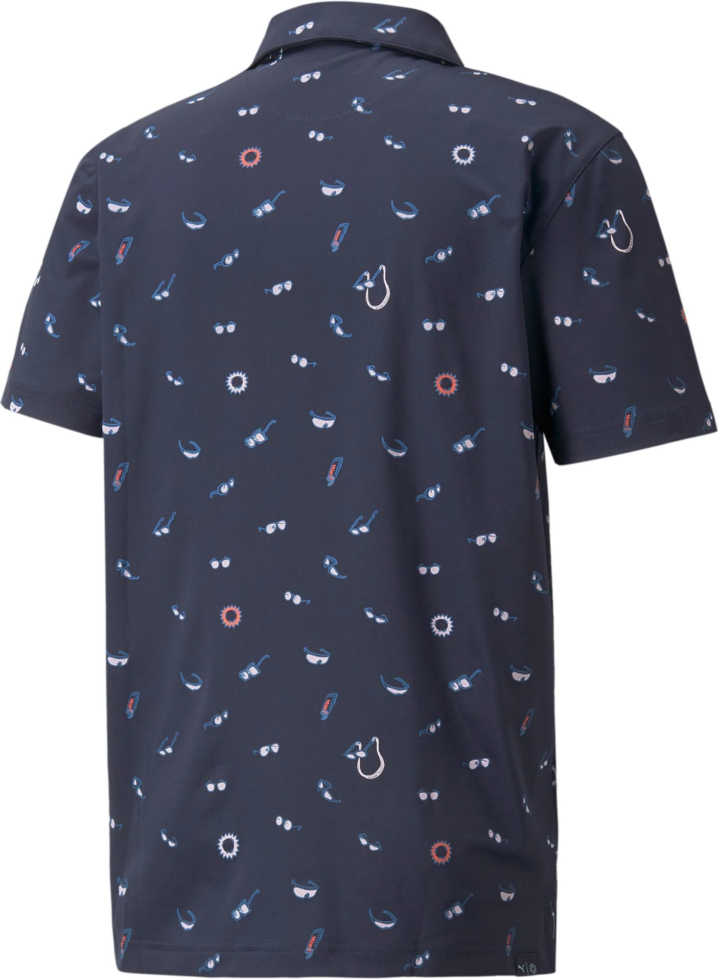 PUMA Men's MATTR Sunnies Golf Polo Navy Blazer/chalk Pink 8 PUMA Men's MATTR Sunnies Golf Polo Navy Blazer/chalk Pink - Image 6