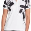 Lady Hagen Women's Floral Short Sleeve Golf Polo Placed Floral White -Golf Apparel Shop unnamed file 1945