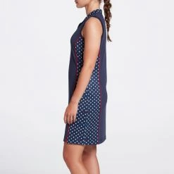 Lady Hagen Women's Print Block Sleeveless Golf Dress Mini Stars Dark Navy 10 Lady Hagen Women's Print Block Sleeveless Golf Dress Mini Stars Dark Navy -Golf Apparel Shop unnamed file 195