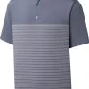 FootJoy Men's Engineered Heather Pinstripe Lisle Self Collar Golf Polo Graphite -Golf Apparel Shop unnamed file 1956