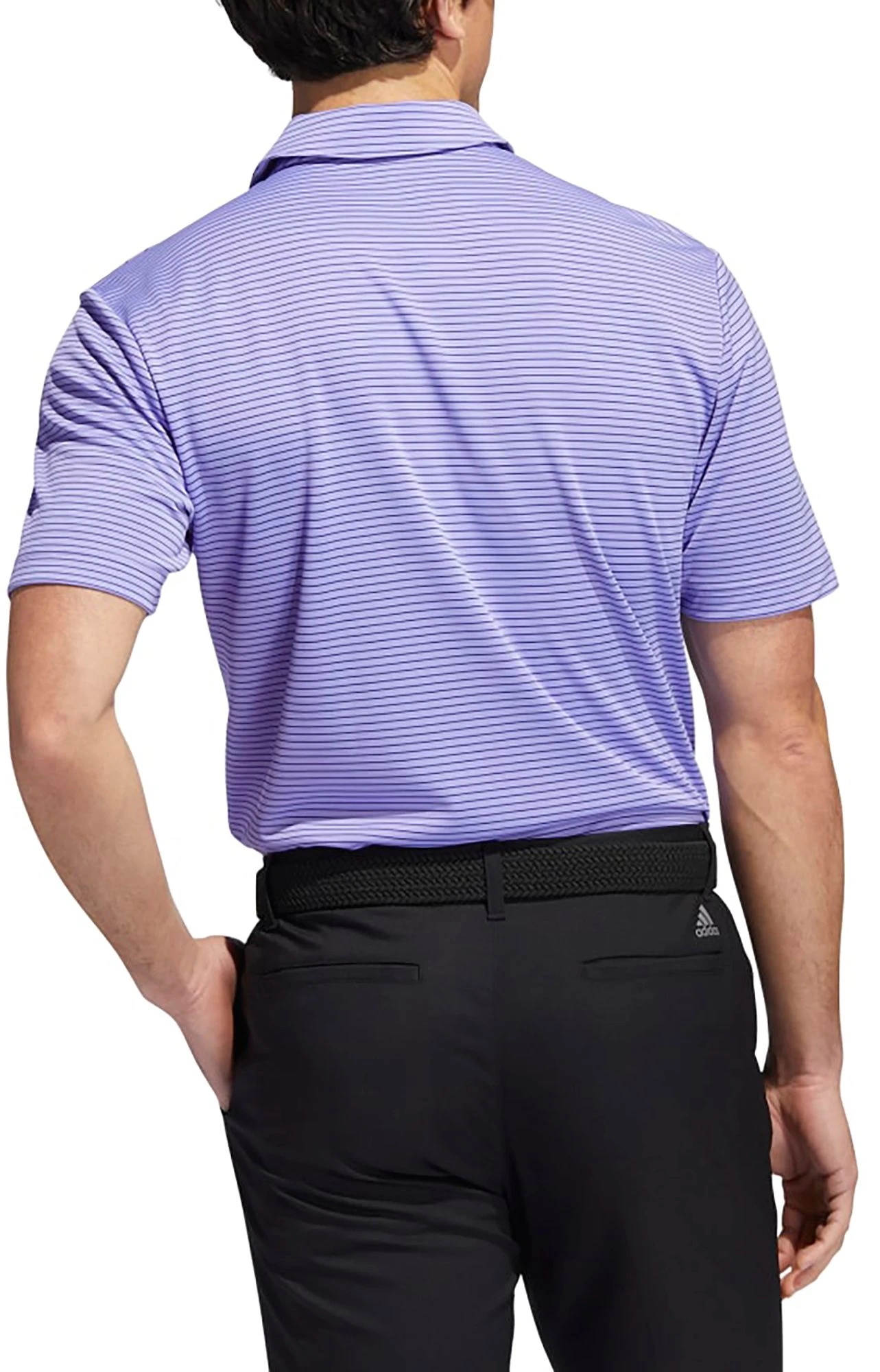 Adidas Men's Two-Color Club Golf Polo Semi Mint Rush/crew Navy 4 Adidas Men's Two-Color Club Golf Polo Semi Mint Rush/crew Navy - Image 2