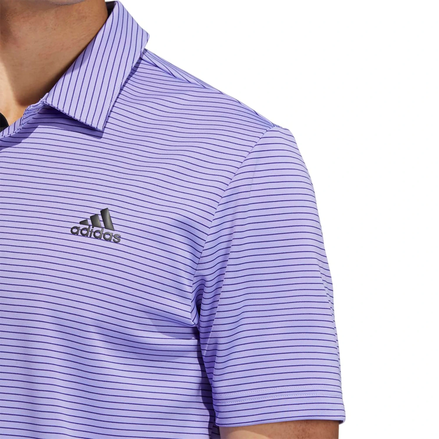 Adidas Men's Two-Color Club Golf Polo Semi Mint Rush/crew Navy 6 Adidas Men's Two-Color Club Golf Polo Semi Mint Rush/crew Navy - Image 4