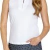 Tail Women's Sleeveless Printed 1/4 Zip Golf Polo Chalk 1 Tail Women's Sleeveless Printed 1/4 Zip Golf Polo Chalk -Golf Apparel Shop unnamed file 2070
