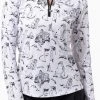SanSoleil San Soleil Women's Solcool Print Mock Neck Long Sleeve Golf Shirt Birdie White 1 SanSoleil San Soleil Women's Solcool Print Mock Neck Long Sleeve Golf Shirt Birdie White -Golf Apparel Shop unnamed file 2121