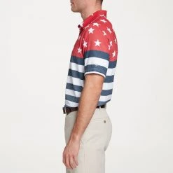 Walter Hagen Men's Perfect 11 USA Microdot Flag Print Golf Polo Microdot Crisp White -Golf Apparel Shop unnamed file 2189