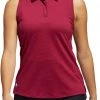 Adidas Women's Sleeveless Golf Polo Legacy Burgundy -Golf Apparel Shop unnamed file 2193