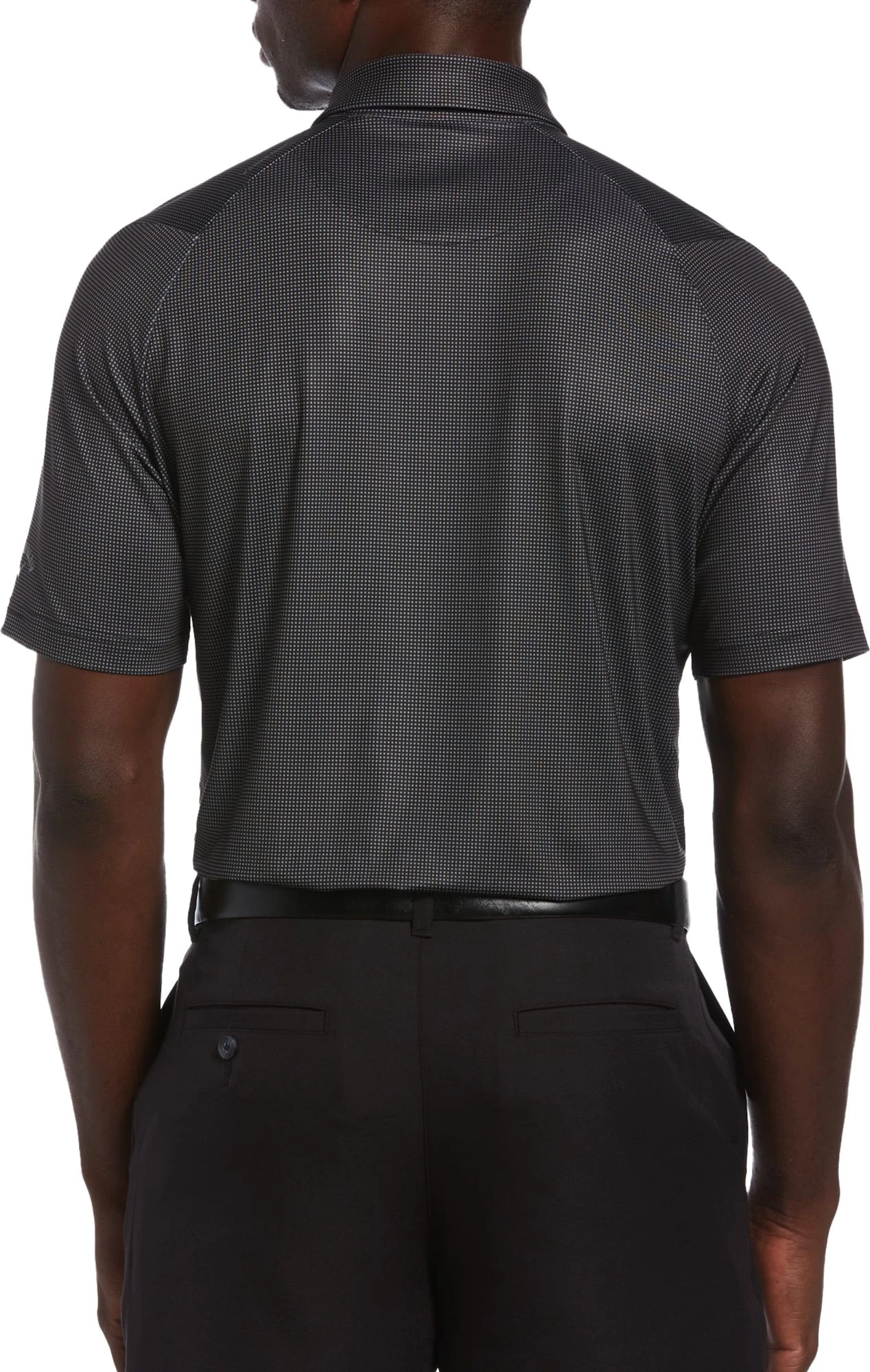 Callaway Men's Printed Gingham Golf Polo Peacoat 4 Callaway Men's Printed Gingham Golf Polo Peacoat - Image 2