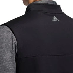 Adidas Men's Club 1/4 Zip Recycled Polyester Golf Vest Black -Golf Apparel Shop unnamed file 2286