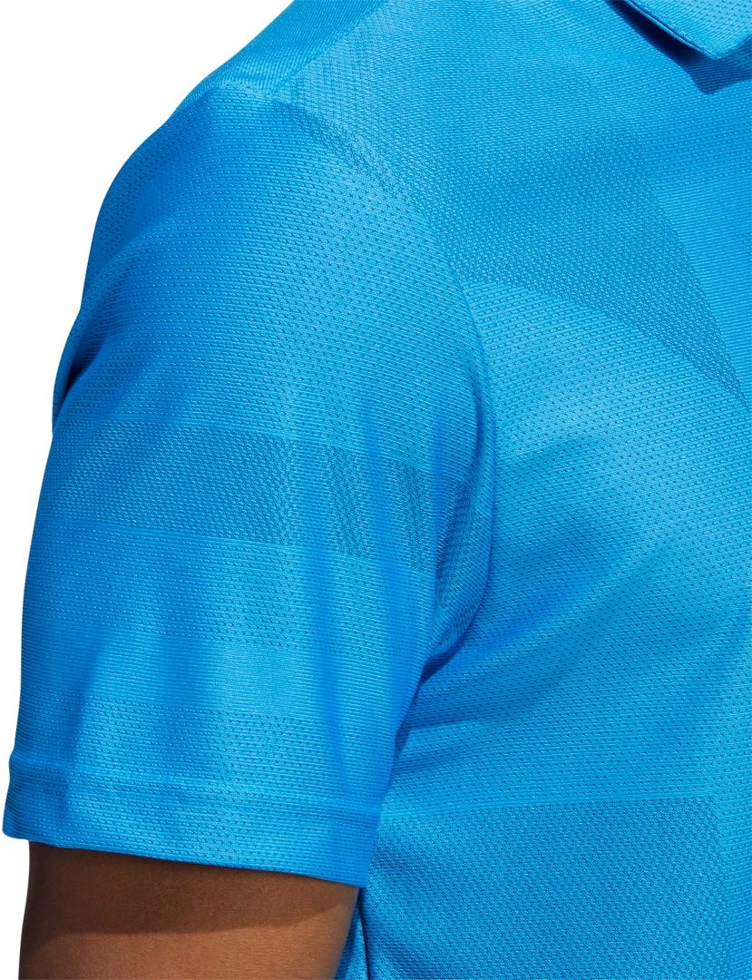 Adidas Men's Jacquard Golf Polo Blue Rush/crew Navy 7 Adidas Men's Jacquard Golf Polo Blue Rush/crew Navy - Image 5