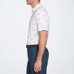 Walter Hagen Men's Perfect 11 USA Fireworks Golf Polo Fireworks Crisp White 11 Walter Hagen Men's Perfect 11 USA Fireworks Golf Polo Fireworks Crisp White -Golf Apparel Shop unnamed file 2388