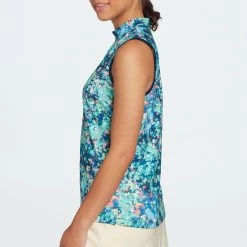 Lady Hagen Women's Keyhole Sleeveless Golf Polo Floral Multi 9 Lady Hagen Women's Keyhole Sleeveless Golf Polo Floral Multi -Golf Apparel Shop unnamed file 2414