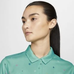 Nike Women's Dri-Fit All Over Print Victory Golf Polo Washed Teal -Golf Apparel Shop unnamed file 2420