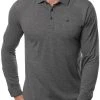 TravisMathew Men's Beginner's Luck Golf Polo Heather Dark Grey -Golf Apparel Shop unnamed file 2422