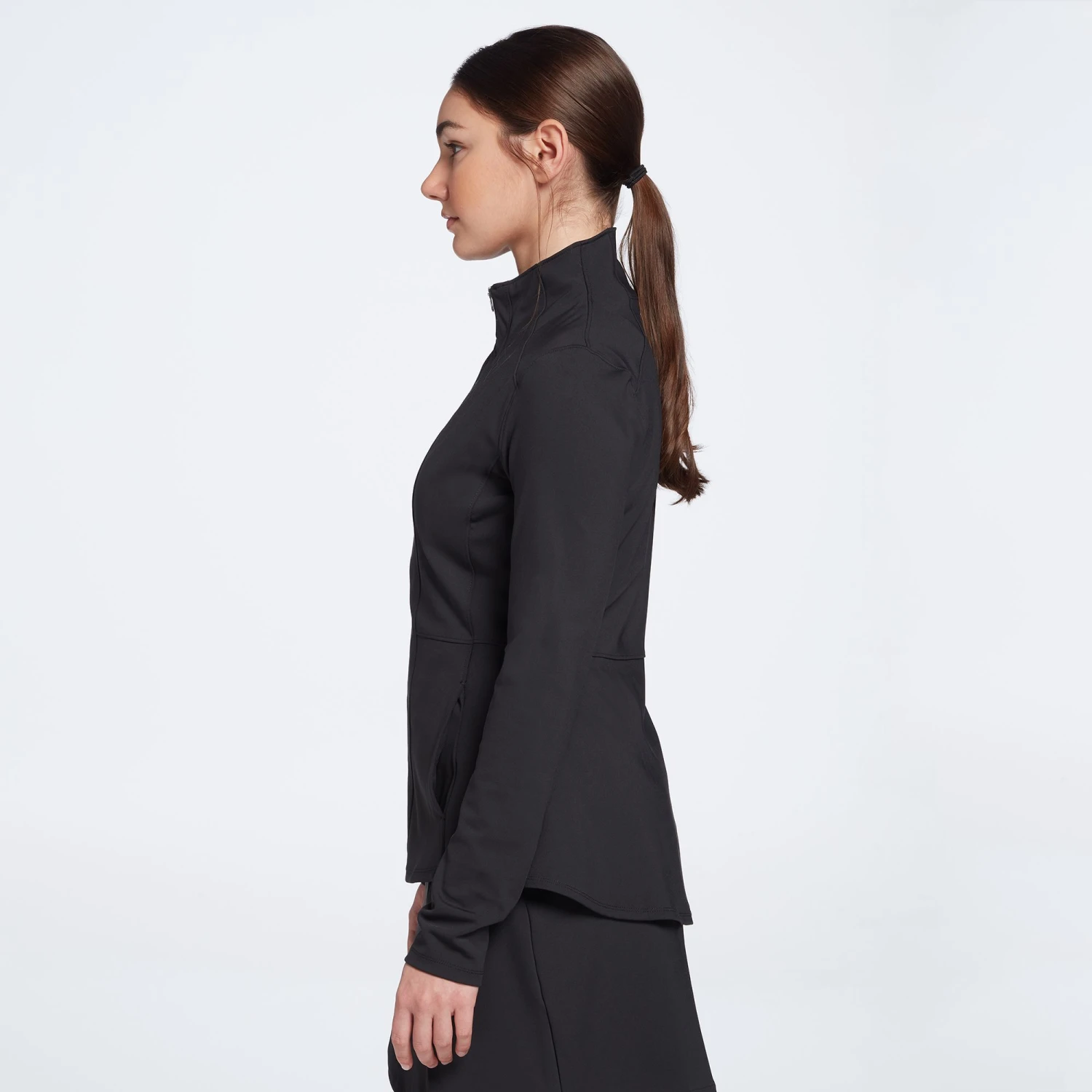 Calia Women's Golf Essential Peplum Jacket Pure Black 7 Calia Women's Golf Essential Peplum Jacket Pure Black - Image 5